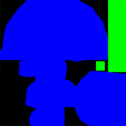 Black, blue, and green version