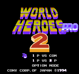 World Heroes 2 Pro (NES)-title.png