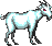 Frame 1, goat sprites, goat standing still