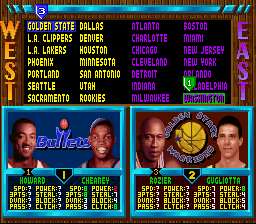 The portraits and names are all that exist of the fifth and sixteenth 1994 NBA Draft picks in the final version of the game.