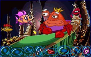 Freddi Fish DOS, Luther, Freddi, King Crab.jpg