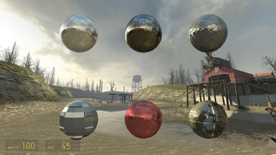 Shown in-game with proper cubemaps. Now *these* are some shiny balls of steel!
