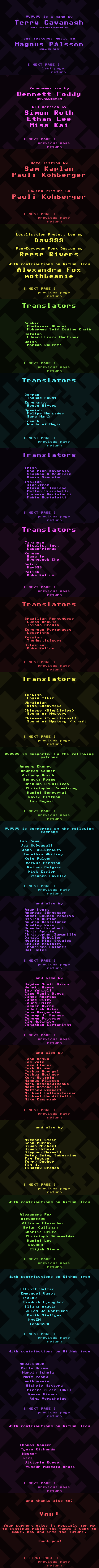 VVVVVV final credits.png