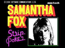 Image result for sam fox strip poker zx spectrum