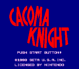 Cacoma Knight in Bizyland - The Cutting Room Floor