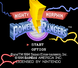 Power rangers snes deals codes