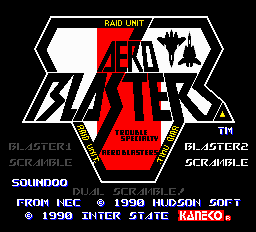 aero blasters turbografx 16