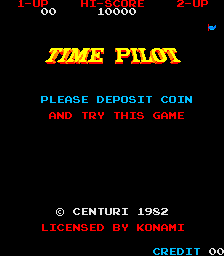 arcade game start screen