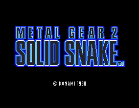 MSX / MSX2 - Metal Gear 2: Solid Snake (MSX2) - Solid Snake - The