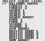 Dennis the Menace (Game Boy)-levelselect.png