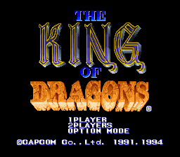 The king of on sale dragons snes