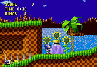 Custom / Edited - Sonic the Hedgehog Customs - Green Hill Zone Background  (Modern, Genesis-Style) - The Spriters Resource