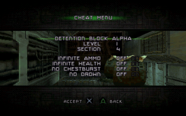 Alien Resurrection-cheats1.png