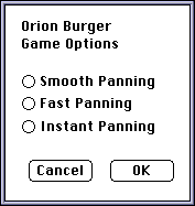 Orion Burger (Mac OS Classic) - Game Options.png