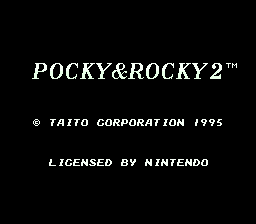 Pocky & Rocky 2 EU Copyright Screen.png