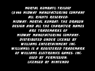 Proto:Mortal Kombat Trilogy (Nintendo 64)/May Build - The Cutting Room Floor