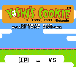 Yoshi's Cookie - NES - Title Screen.png