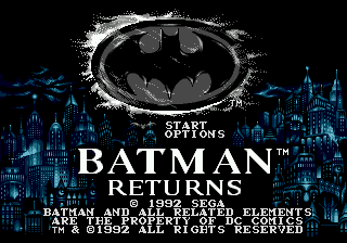 Batman Returns (Genesis) - The Cutting Room Floor