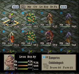 final fantasy tactics war of the lions differences