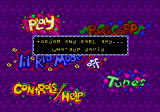 Toejam & Earl in Panic on Funkotron Dev Message 6.png