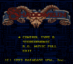 Shadowrun (USA) snes options.png
