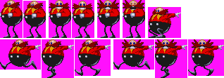 Eggman's new glasses while standing out of his Eggmobile