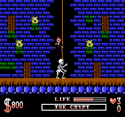 addams family nintendo nes