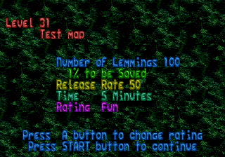 Play Genesis Lemmings (USA) Online in your browser 