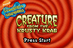 spongebob squarepants creature from the krusty krab ds