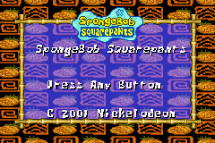 Supersponge GBA Proto Title Screen.png