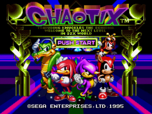 Knuckles Chaotix Title Screen.gif