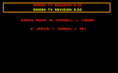 Smash T.V. 1990 Williams Mame Retro Arcade Games 