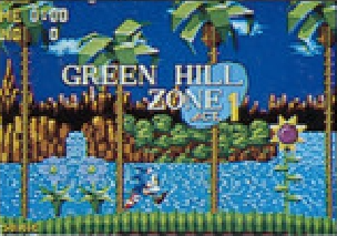 Sonic 1 Green Hill Canvas Wrap 