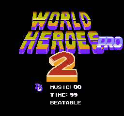 World Heroes 2 Pro (NES) - Options Screen.png