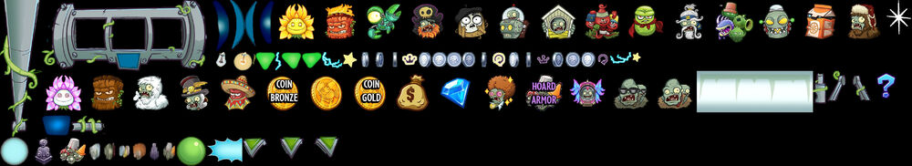 Plants Vs Zombies Garden Warfare 2 all every Icons by sm65coolguy