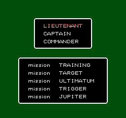 Rescue The Embassy Mission nes menu.png