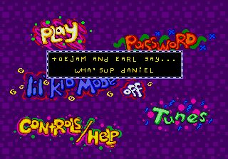 Toejam & Earl in Panic on Funkotron Dev Message 5.png