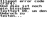 Translated from German: "And this is a bit of testtext D0, to test the break."