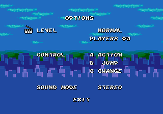 Animaniacs Genesis USA Options.png