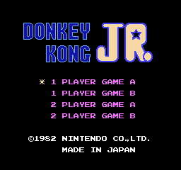 Donkey kong jr clearance nes