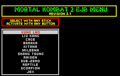 Mortal Kombat II - Arcade - Commands/Moves 