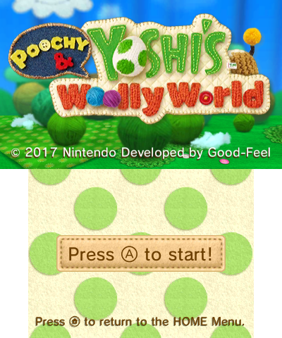 poochy and yoshi's woolly world