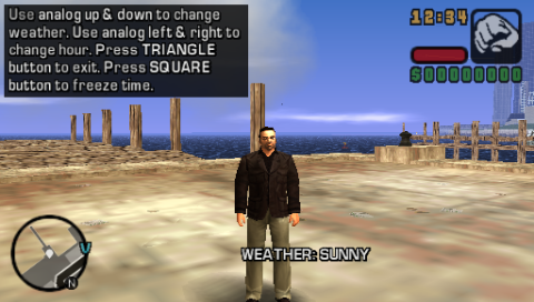 Grand Theft Auto: Liberty City Stories/Debug Menu - The Cutting