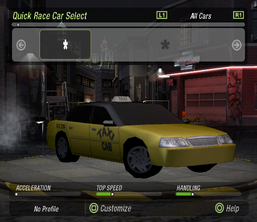 nfs underground 2 car