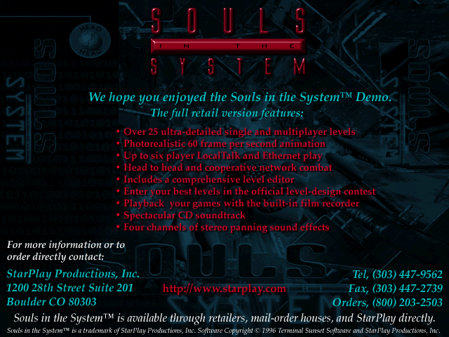 Souls in the System (Mac OS Classic) - Demo.png