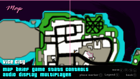 gta vice city map of rampages