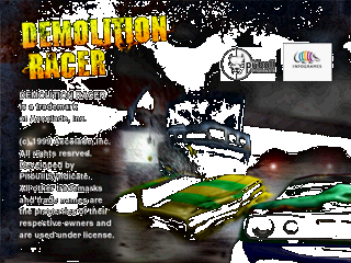 Demolition Racer PS1 demo game loading scrn legal.png