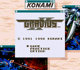 Gradius II SuperGameBoy Title.png