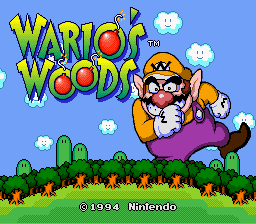 Wario's woods shop snes