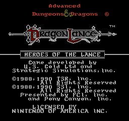Advanced Dungeons & Dragons: Heroes of the Lance [FM Towns]